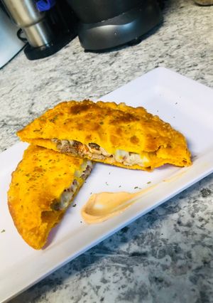 Una foto de “La pandereta de tripleta by Chef G”🔥💪🏾🇵🇷👨🏾🍳