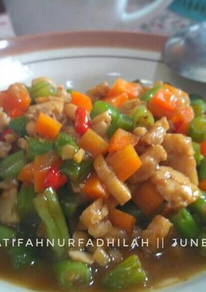 Foto resep Tumis buncis wortel tempe