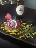 Tartar de atún marinado y guacamole