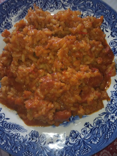Una foto de Arroz redondo con chorizo fresco