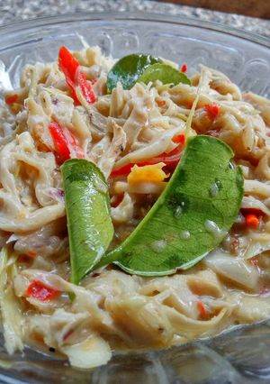 Foto resep Jamur Tiram Bumbu Rempah Saus Santan
