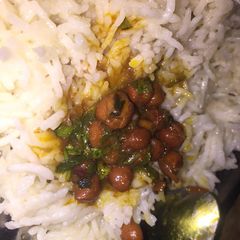 A picture of Chole chawal.