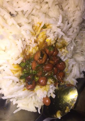 A picture of Chole chawal.