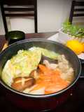 Hot Pot de pollo con sal y sopa Japonés TORIUMASIONABE🇺🇾🇯🇵鶏うま塩鍋