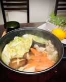Hot Pot de pollo con sal y sopa Japonés TORIUMASIONABE🇺🇾🇯🇵鶏うま塩鍋