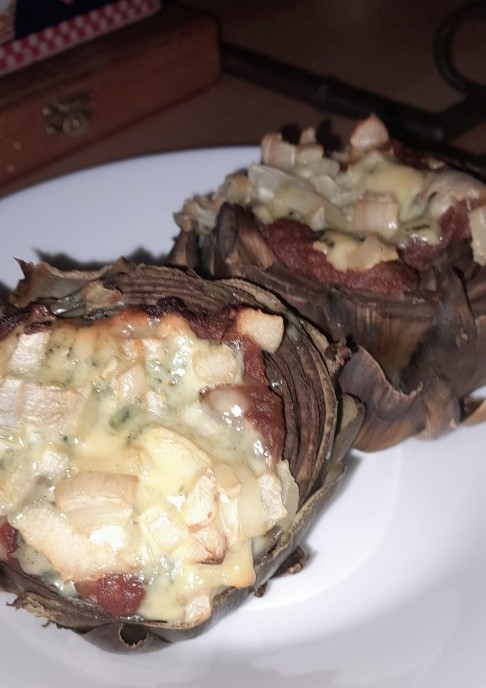 Una foto de Alcachofas con Roquefort
