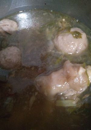 Foto resep 1. Kuah kaki sapi baso