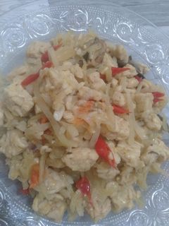 Foto resep Tumis pepaya muda campur tempe