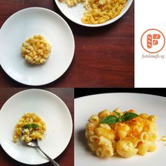 A picture of Mac and Cheese.