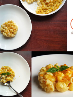 A picture of Mac and Cheese.