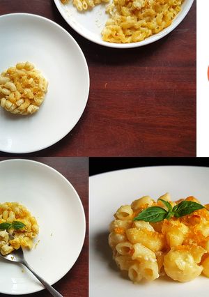 A picture of Mac and Cheese.