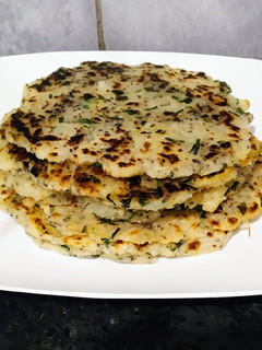 Una foto de Tortilla de mandioca sin huevo