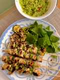 Brochetas de pollo a la plancha