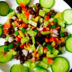 A picture of Healthy black Chickpeas Salad.
