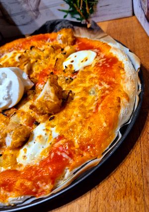 Une photo de Pizzas 🍕 pommes de terre aux tenders et au fromage