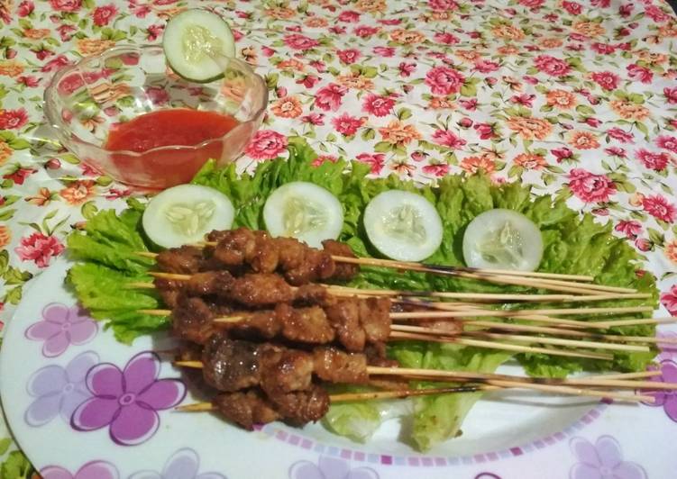 Kiat-kiat memasak Sate Ikan Hiu🦈 enak