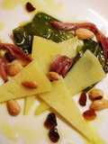 Roasted Pepper, Anchovy, and Manchego Cheese Tapas