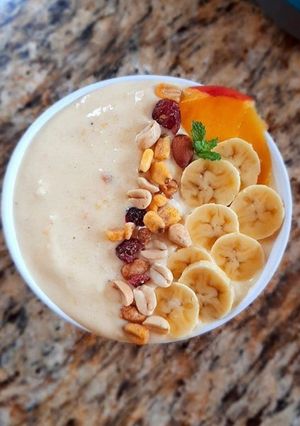 Una foto de Bowl de frutos amarillos