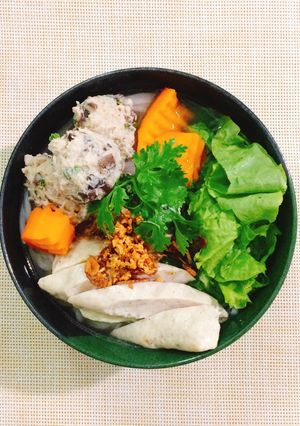 Hình của món Bún mọc.