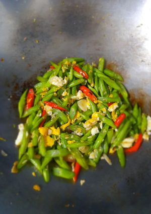 Foto resep Tumis buncis telur orak arik