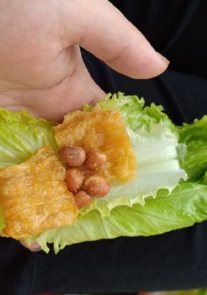 Hình của món Cuốn Keto chay nhẹ bụng.