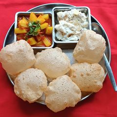 A picture of Sooji poori.