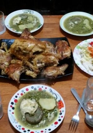 صورة لوصفة جلبابة بالدجاج المحمر