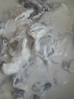 Una foto de Pollo a la nata