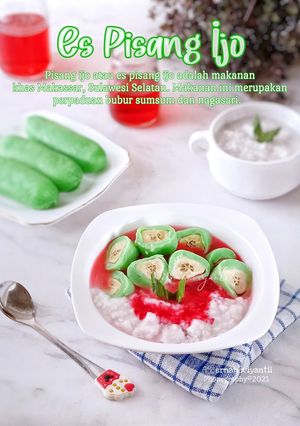 Foto resep Es Pisang Ijo
