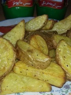 عکسی از دستور سیب زمینی تنوری