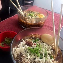 A picture of Easy Chicken Ramen (w/ leftovers!).