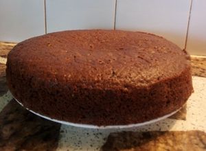 Una foto de Torta de chocolate y café