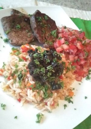 Una foto de Arroz con vegetales