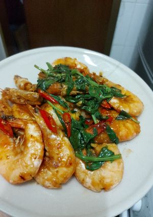 Foto resep Udang Tumis kemangi super simpel