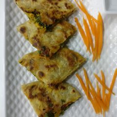 Stuffed paneer kulchas A picture of Stuffed paneer kulchas.