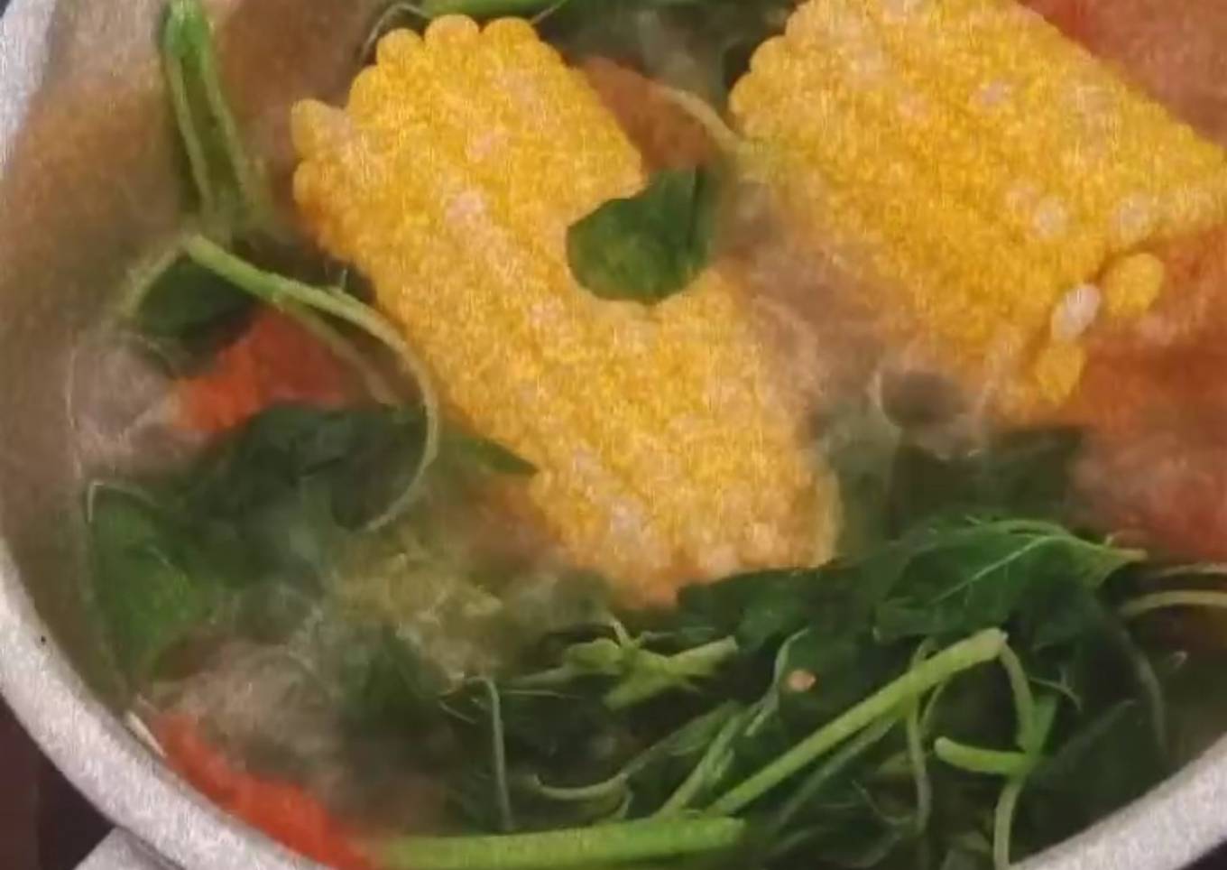 Bayam jagung (praktis dan sehat)