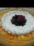 Mango mousse cheese cake dessert