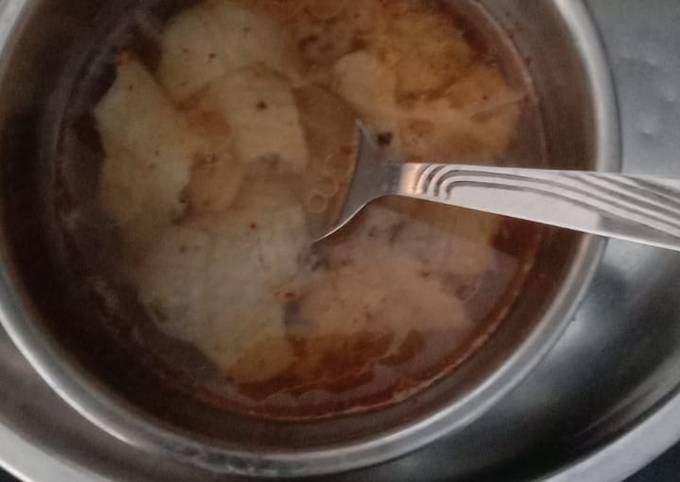 Recipe of Super Quick Homemade Papad ki sabzi