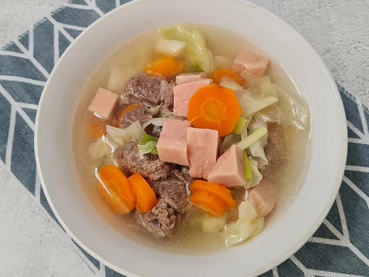 Langkah Mudah untuk Membuat Resep Sup sapi wortel kentang Anti Ribet, Lezat Sekali
