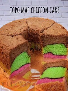 Foto resep Topo Map Chiffon Cake