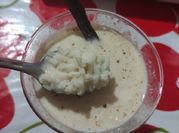A picture of condensed milk pudding