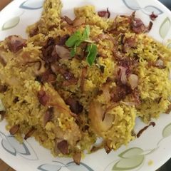 A picture of Kashmiri chicken pulao.