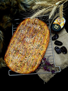 عکسی از دستور نان بربری خانگی