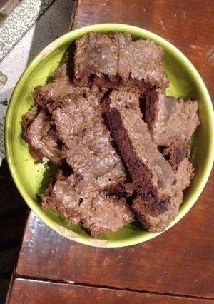 Una foto de Brownies de cacao dulce