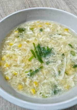 Foto resep Sup jagung serabut telur