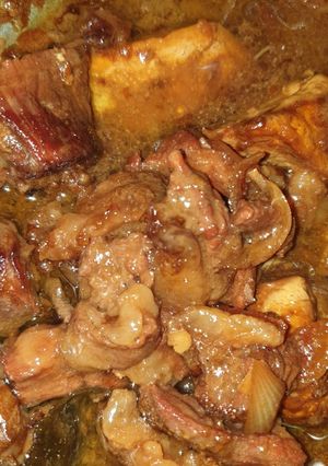 Foto resep Semur daging tahu