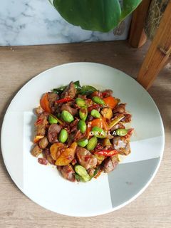 Foto resep Sambal Goreng Hati Pete Pedas
