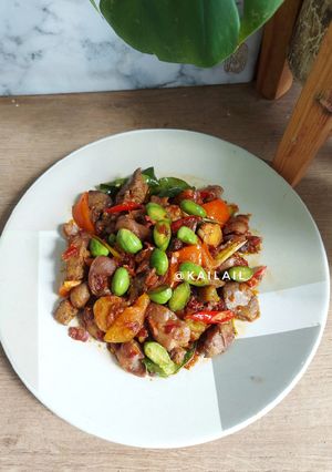 Foto resep Sambal Goreng Hati Pete Pedas