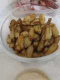 Tupinambas fritas con fritoleo