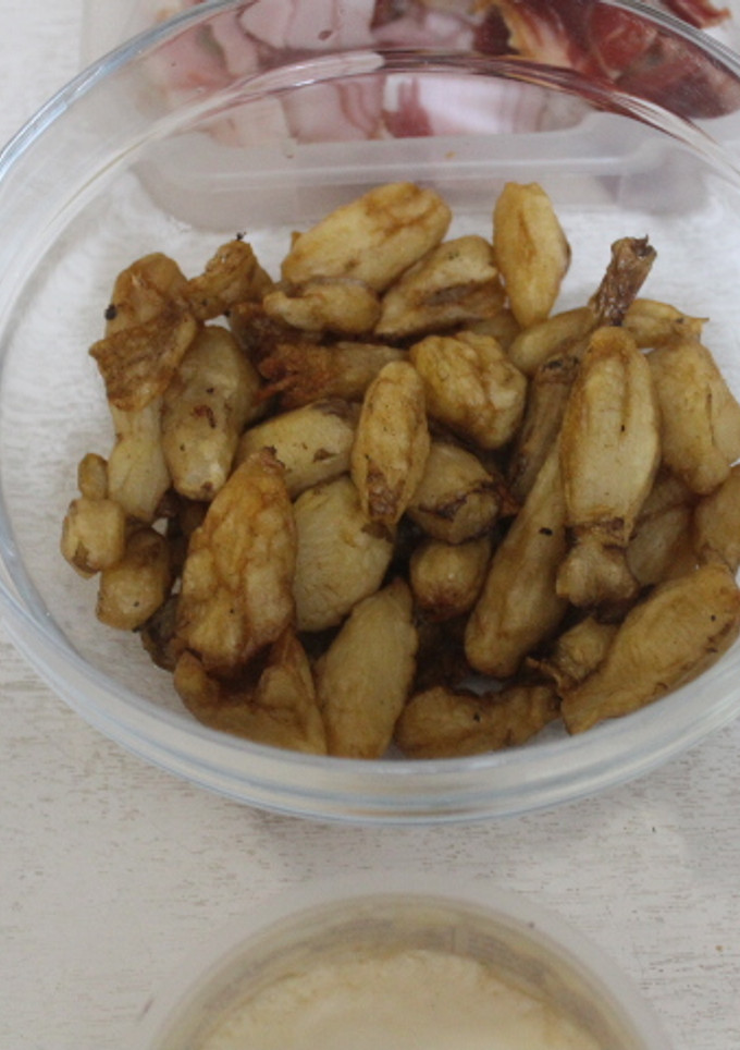 Una foto de Tupinambas fritas con fritoleo